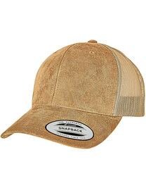 Suede Leather Trucker Cap