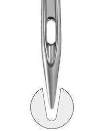 Nadeln 65er mit halbrunder Spitze (100 Stück)